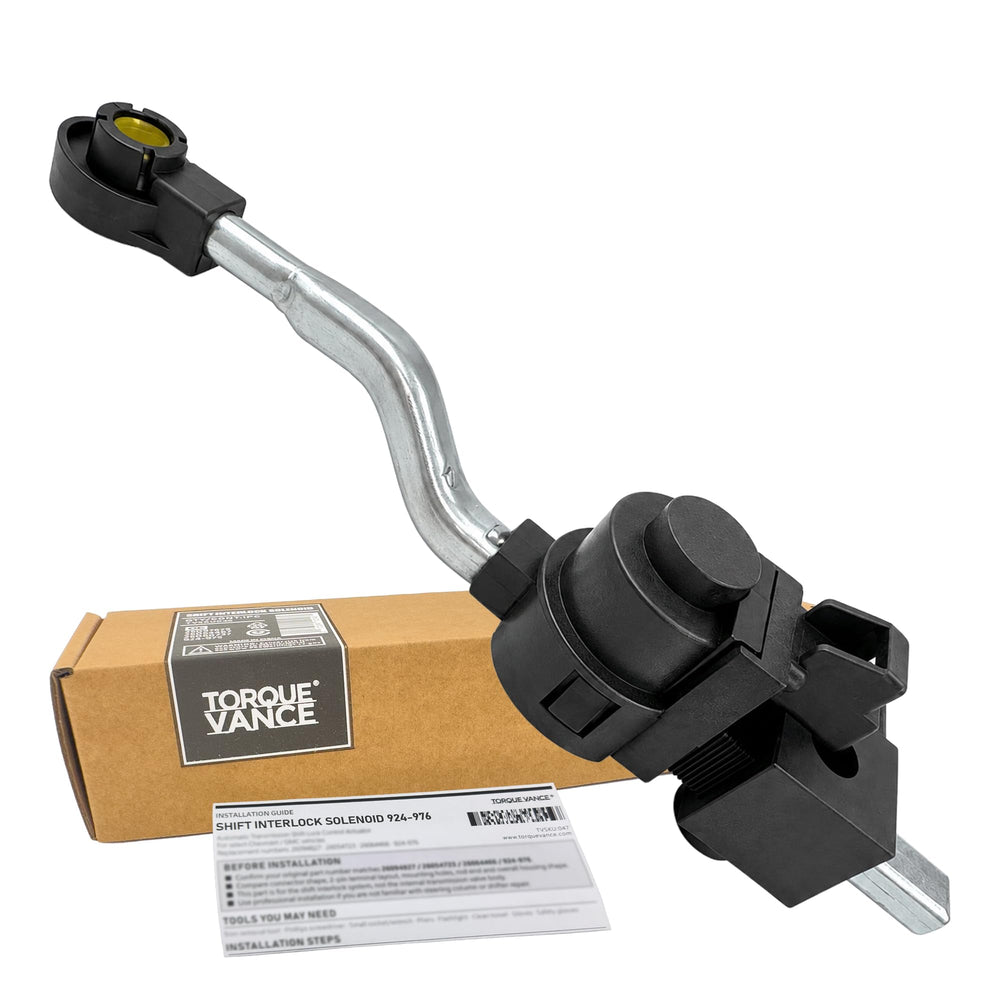 TorqueVance front view shift interlock solenoid showing fit and reliability