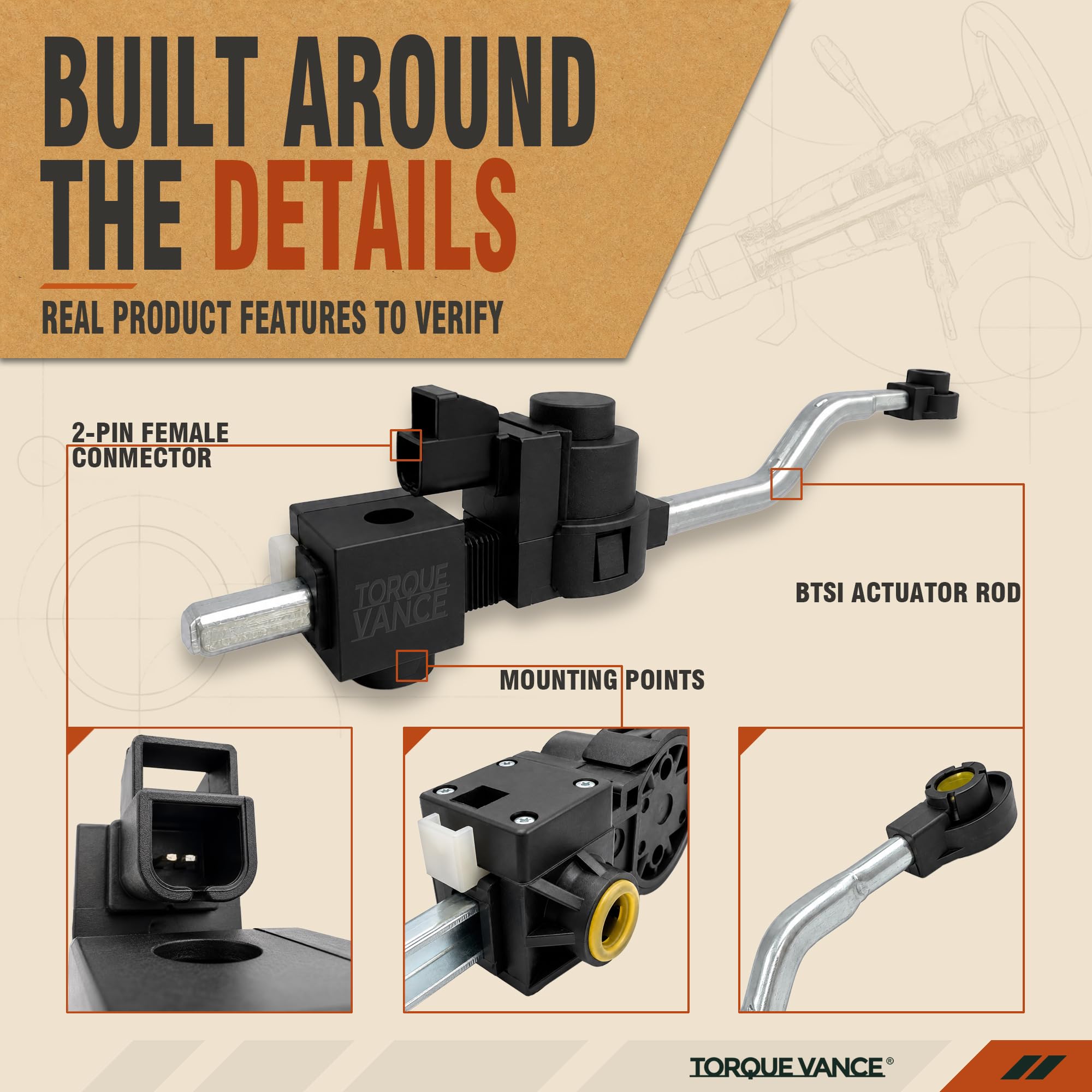TorqueVance side profile housing reflecting OE-style shape and fit