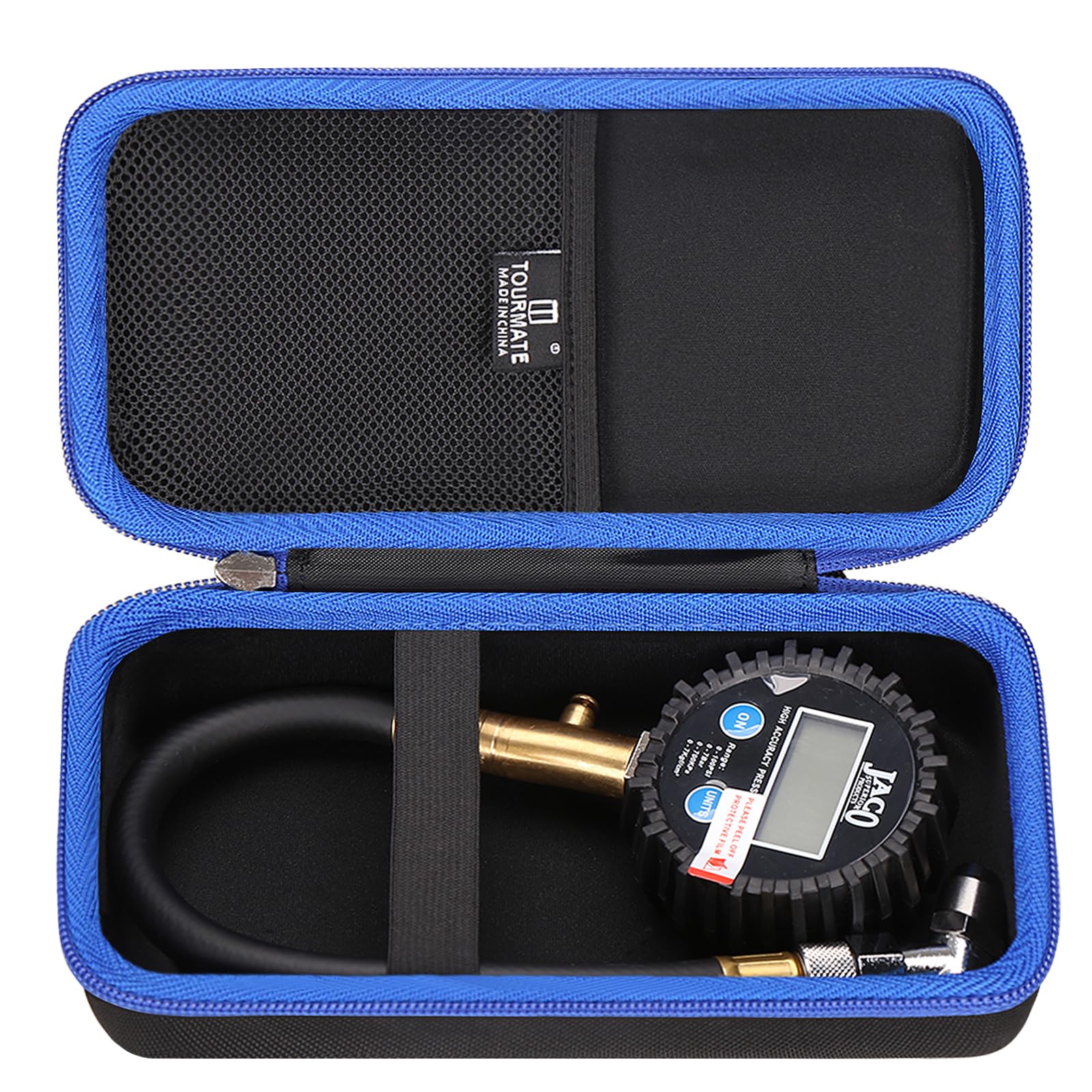 Tourmate front view hard case showing compact protection for gauges