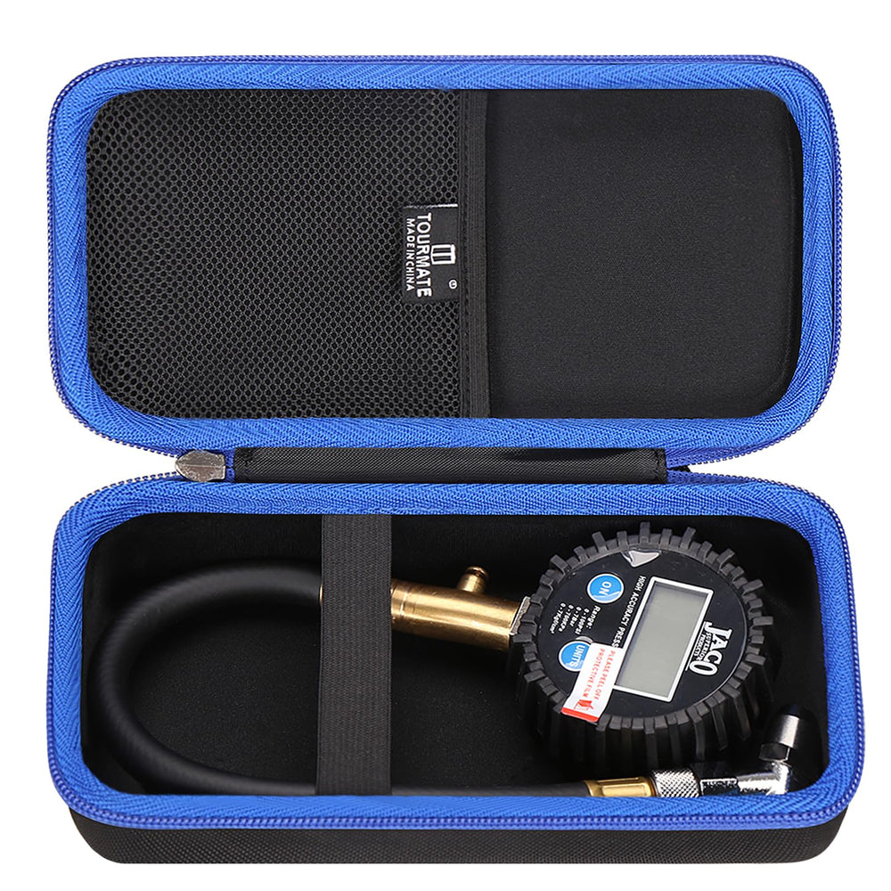 Tourmate front view hard case showing compact protection for gauges
