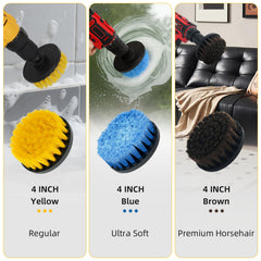 TOWBRUS horsehair brush close-up gentle bristles safe for interiors