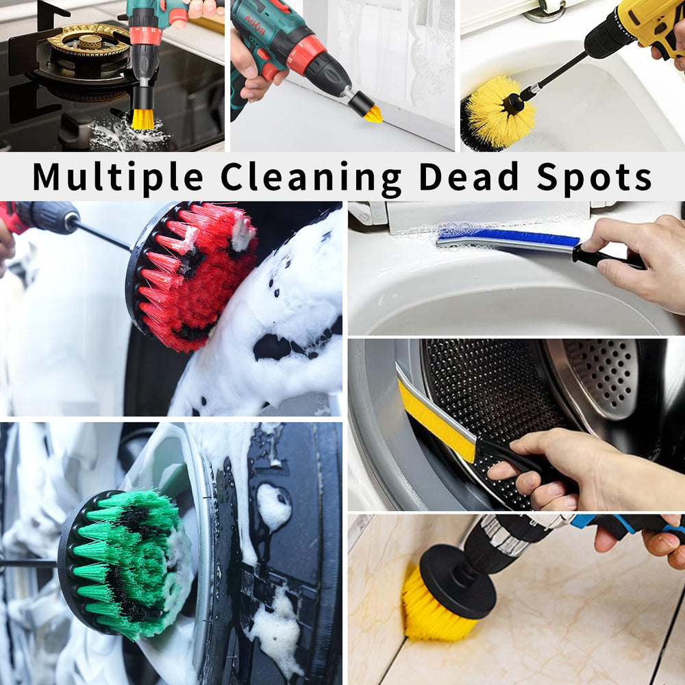 TOWBRUS brush attachment in use cleaning bathtub grout quickly