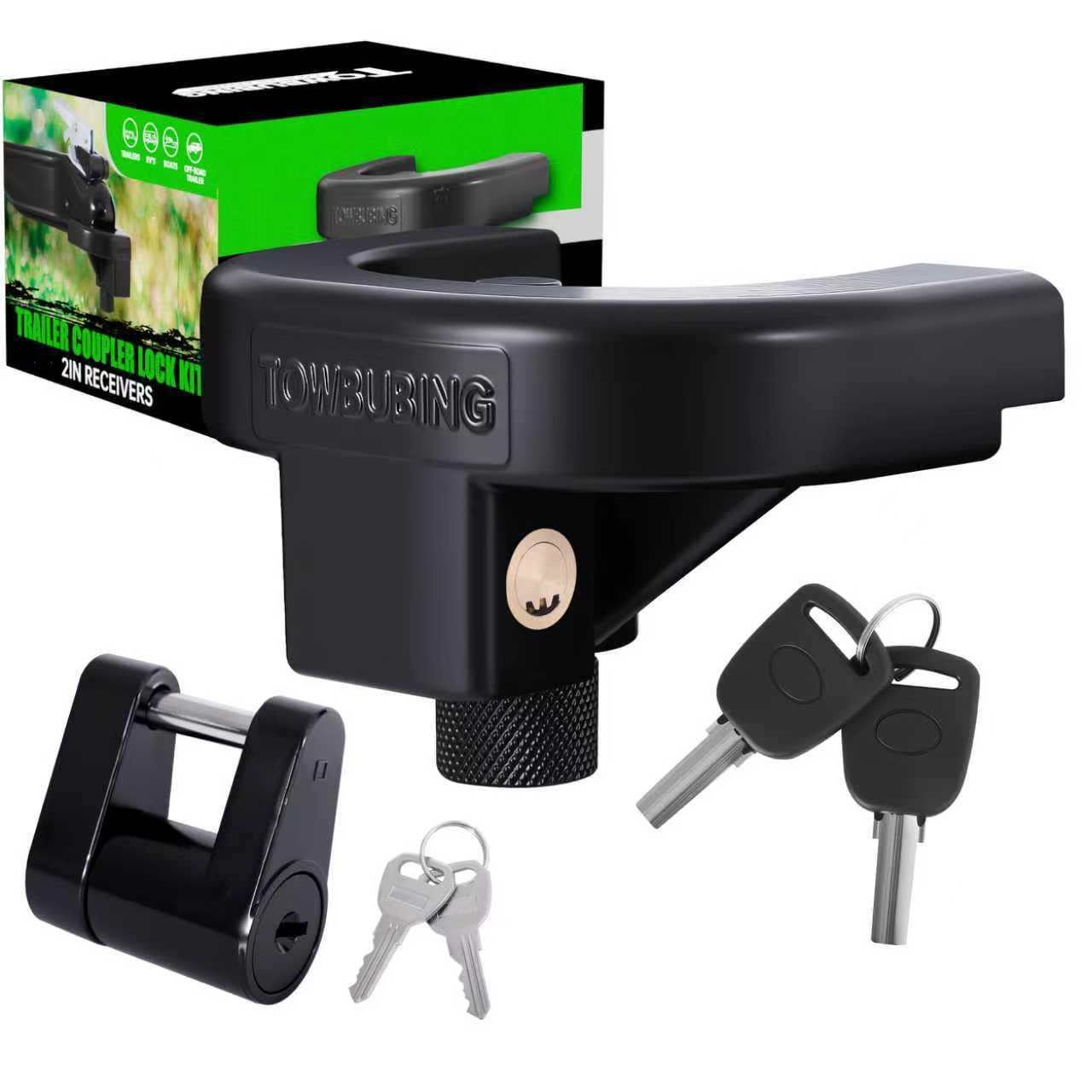 TOWBUBING front packaging showing kit and secure appearance
