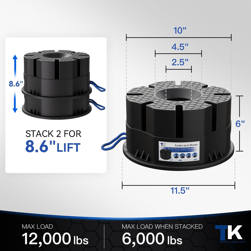 TOWKING cone base close-up with ribs for anti-tilt stability benefit