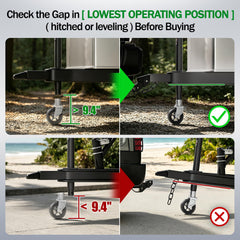 TOWKING close-up of 6 inch spoked wheel highlighting durability and smooth roll