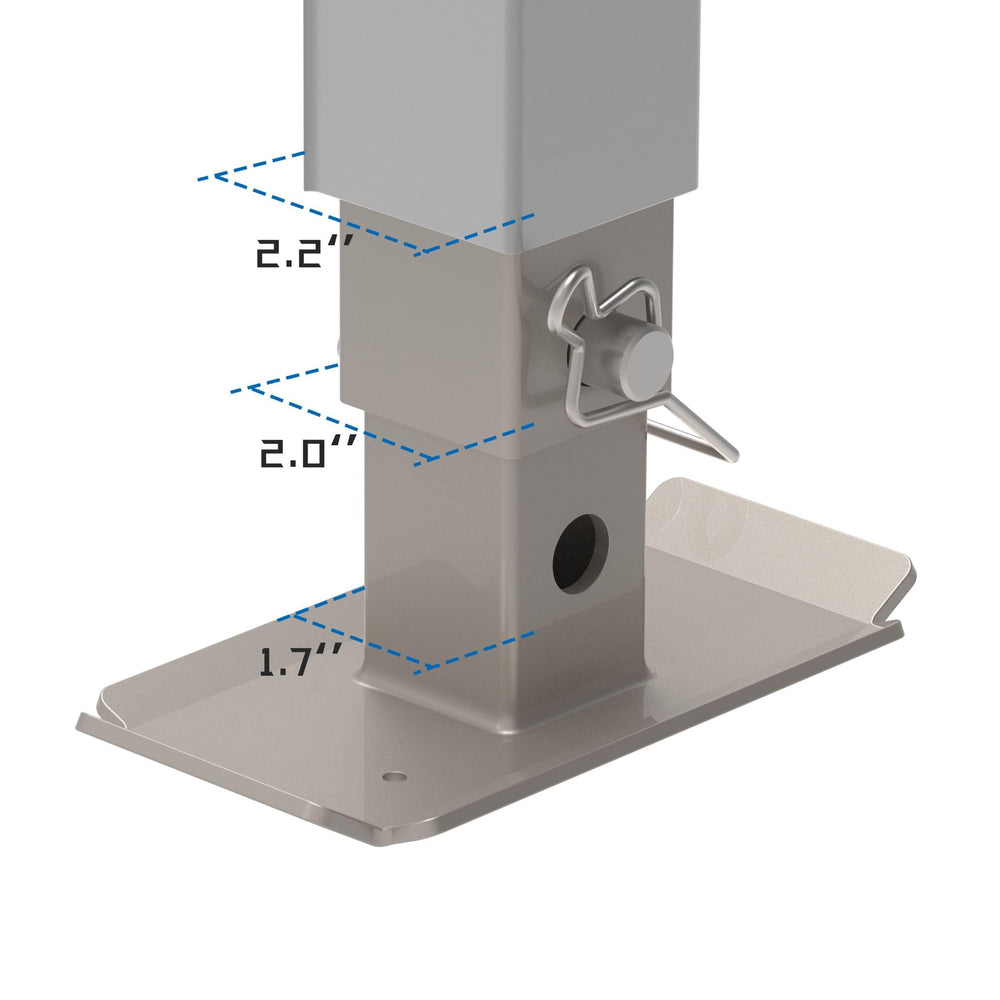 TOWKING handle and grease fitting detail for easier cranking and maintenance