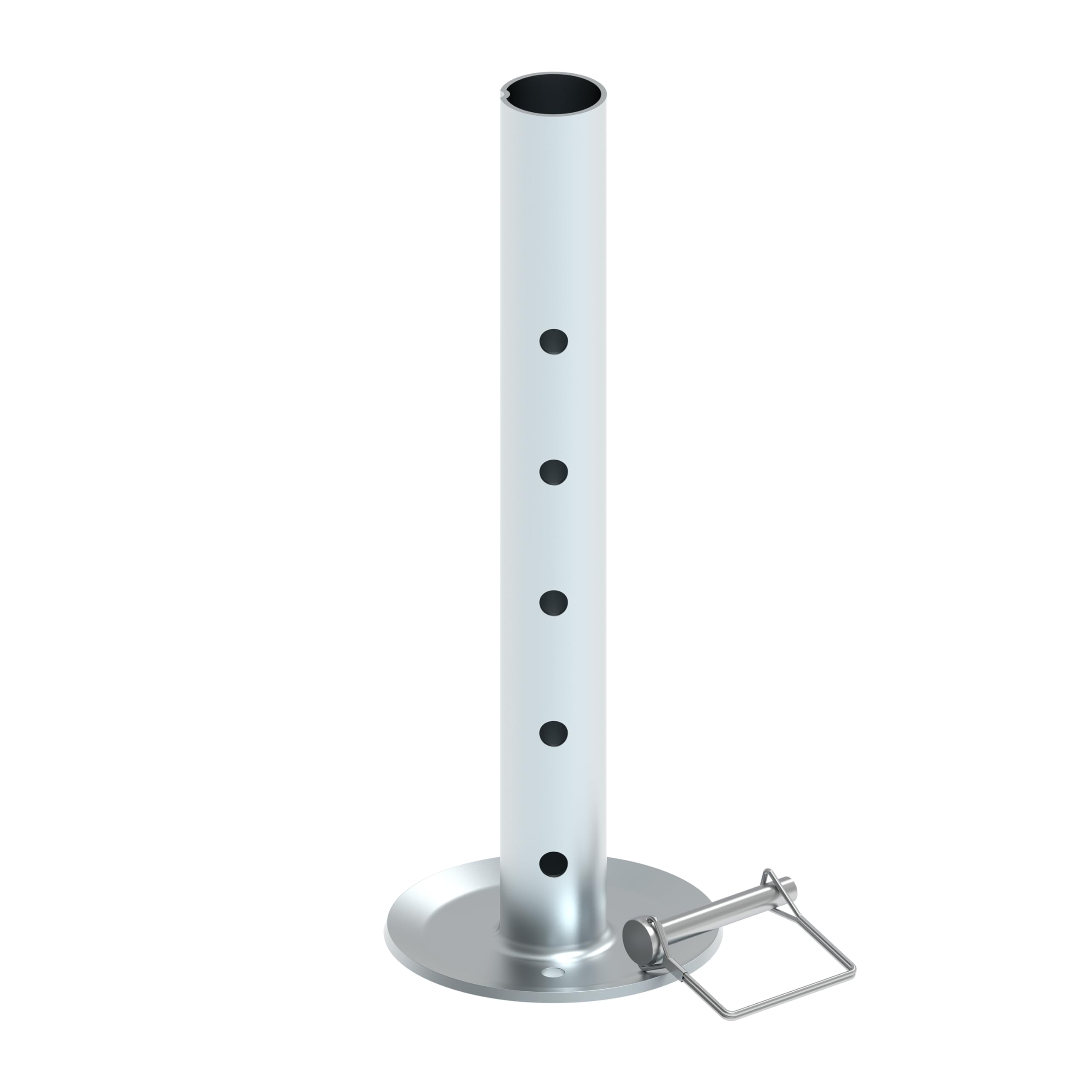 TOWKING jack bolted to trailer tongue showing secure installation and stability