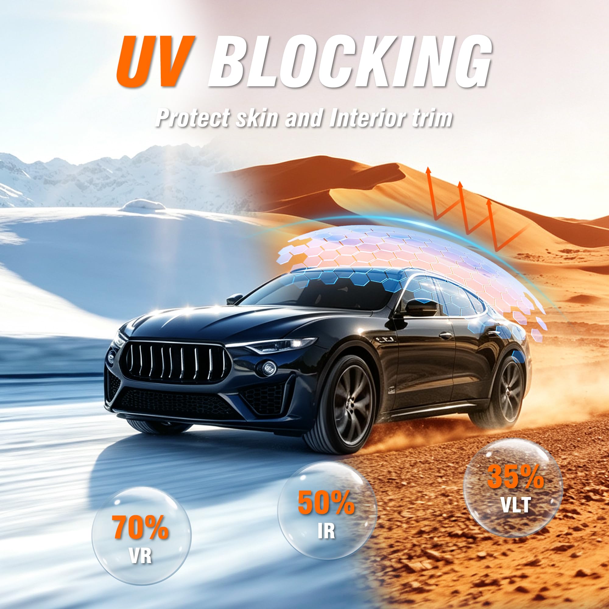 TOYOCO ceramic film close-up texture highlighting durable finish