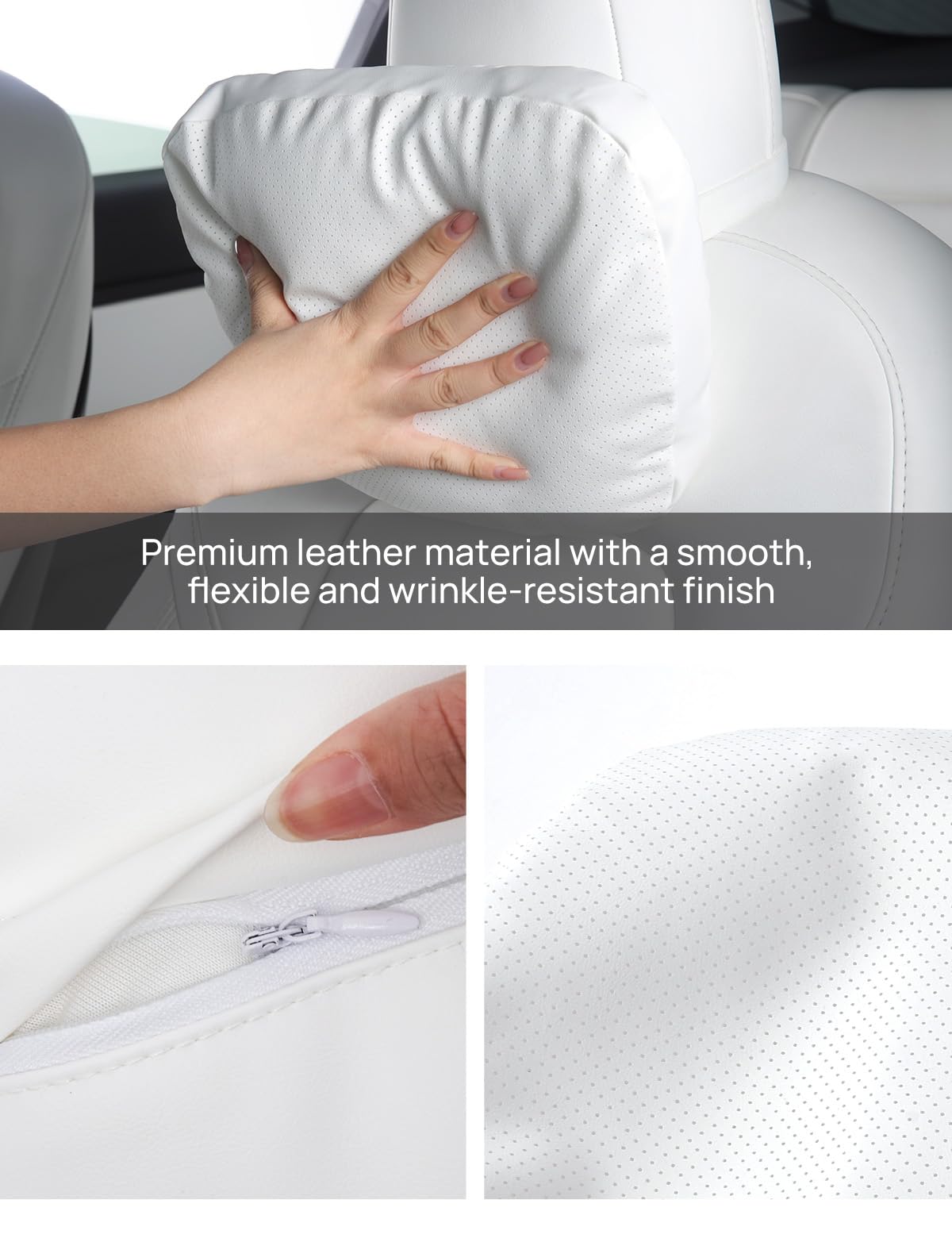 TPARTS interior view showing Sorona filling for lightweight, sustainable neck support