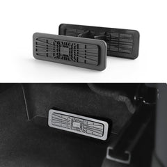 TPARTS front profile of underseat vent cover showing clean fit and protection