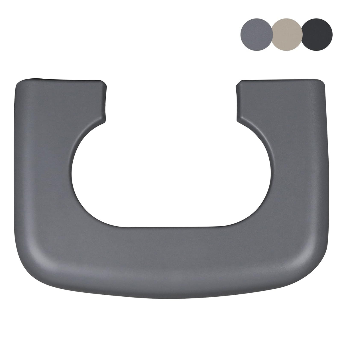 TQPONLY front view of console cup holder replacement pad showing fit and finish benefit