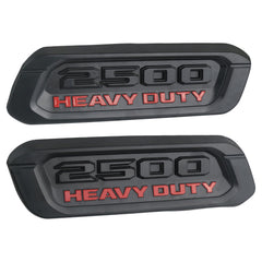 TQPONLY front view of hood emblems showing fitment and finish benefit