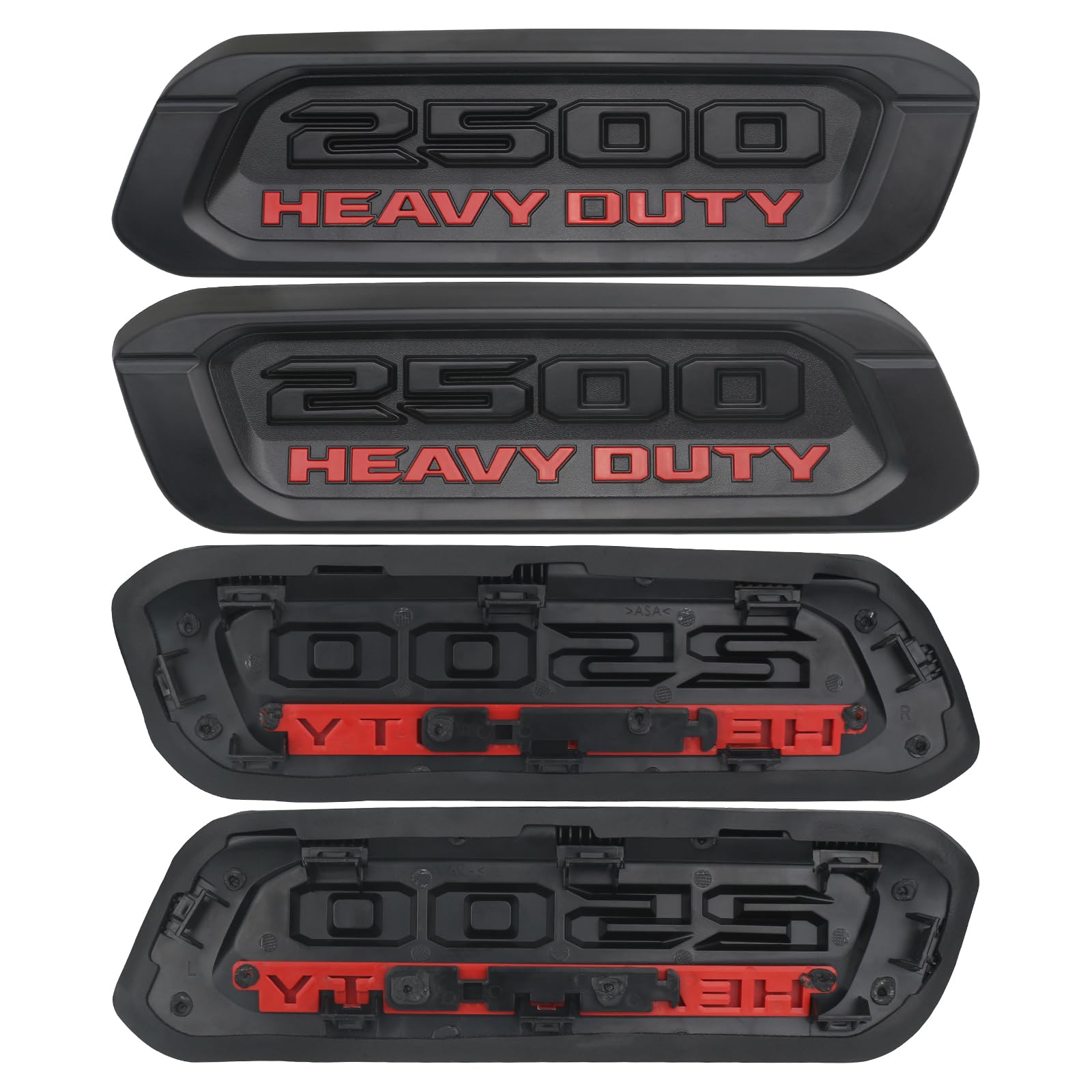 TQPONLY label close-up showing replacement part numbers for confidence