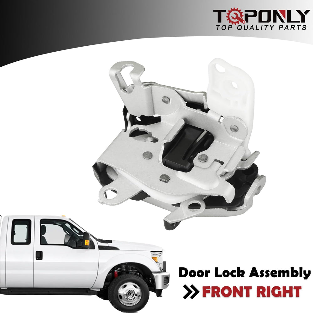 TQPONLY rear view of latch assembly revealing linkage attachment for reliability