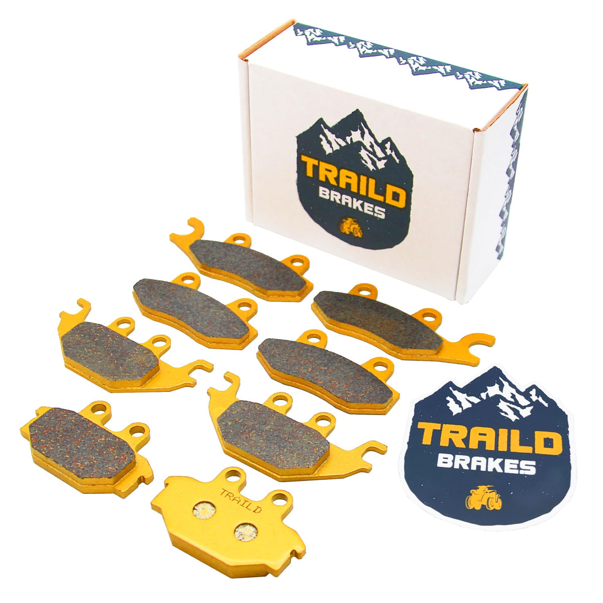 Traild front packaging showing full pad set and benefits