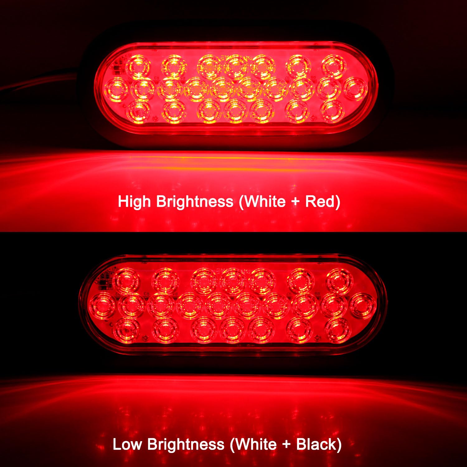 Traberm close-up of 24 SMD LEDs highlighting even light distribution benefit