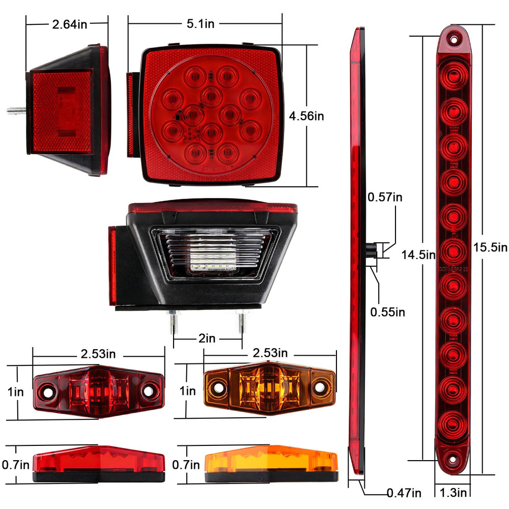 Traberm license plate light detail illuminating plate for legal visibility