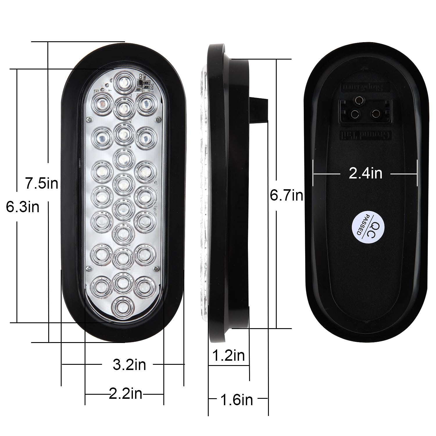 Traberm side profile mounted with rubber grommet for vibration resistance