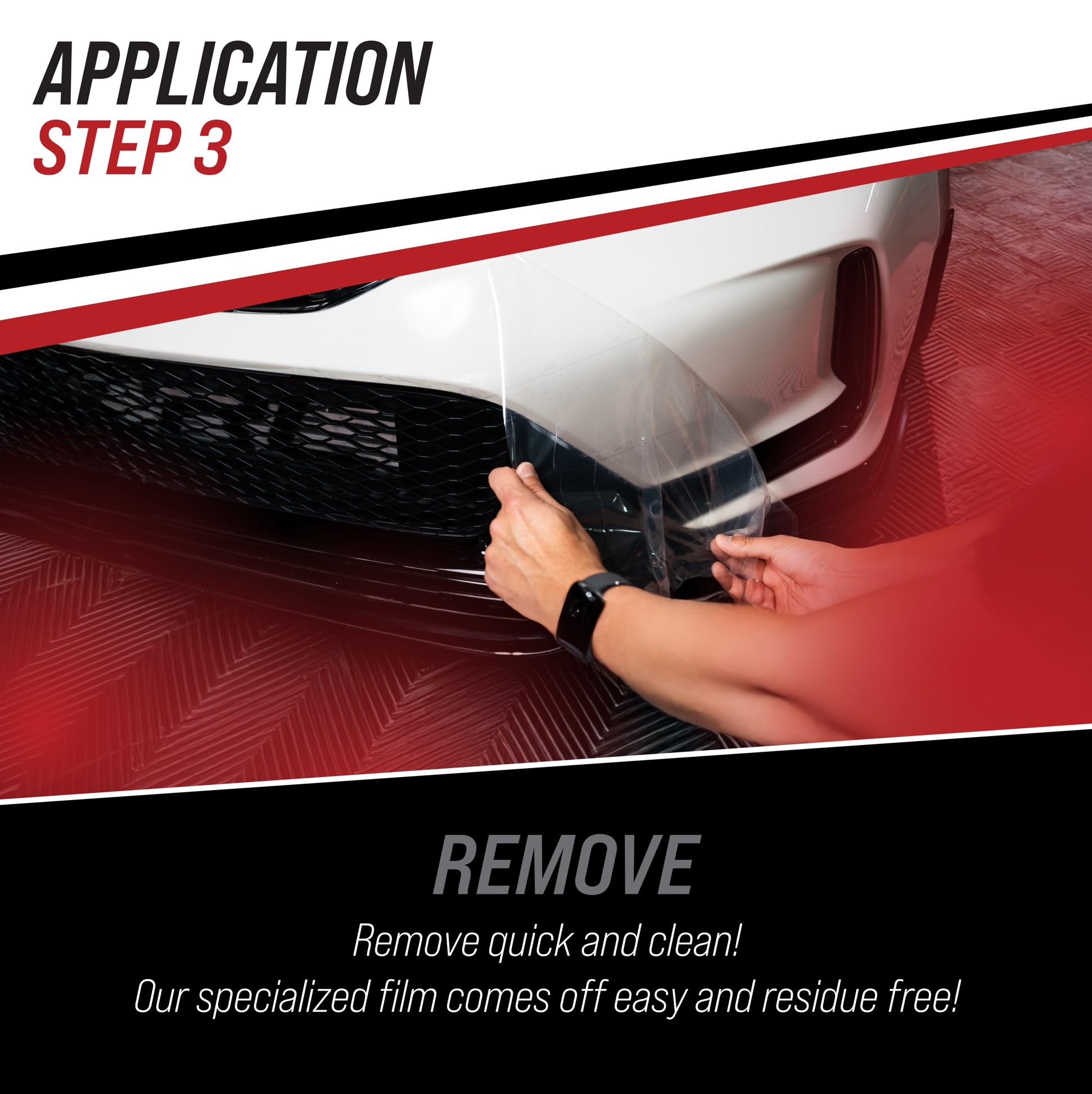 TRACK ARMOUR on vehicle during road trip scene, provides worry-free protection