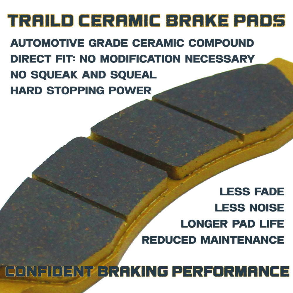 Traild ceramic pad surface close-up shows texture and durable material benefit