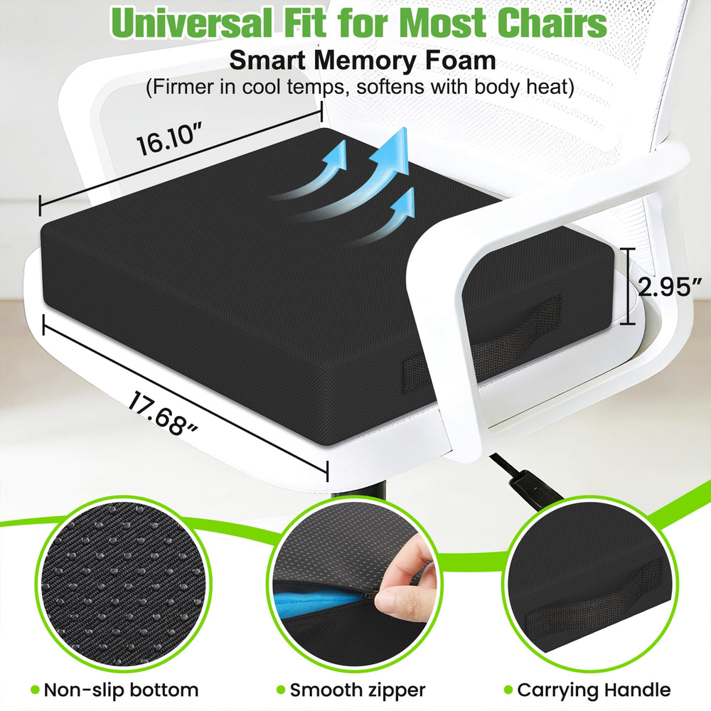 TranquilZone zippered cover detail showing removable breathable fabric