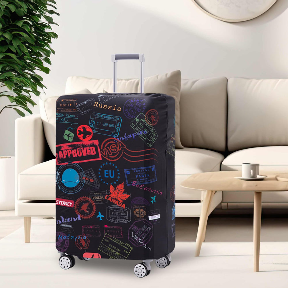 TRAVELKIN folded packaged cover illustrating compact storage benefit