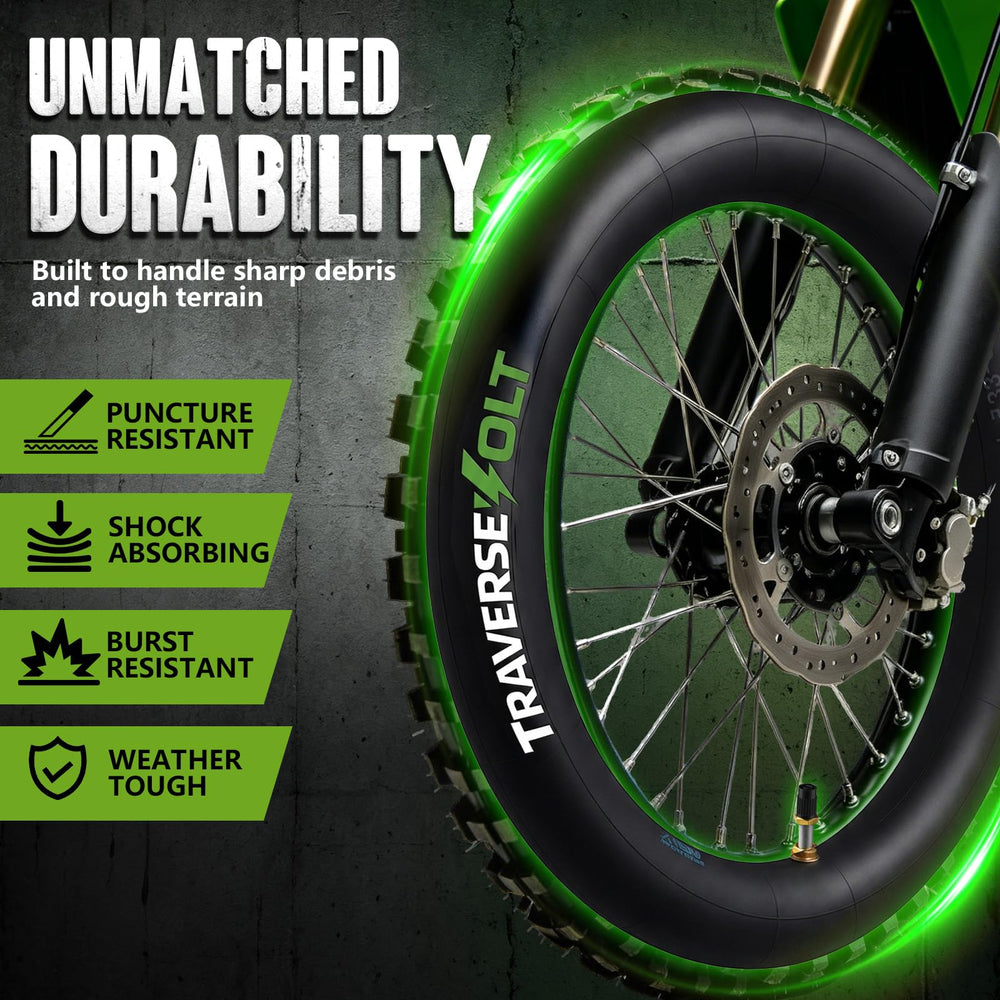 TRAVERSEVOLT TR4 valve stem detail highlighting secure seal and easy inflation