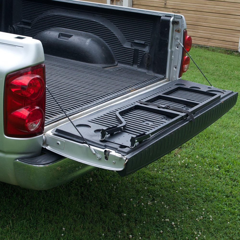 Traxion ladder step close-up showing textured tread for slip-resistant grip