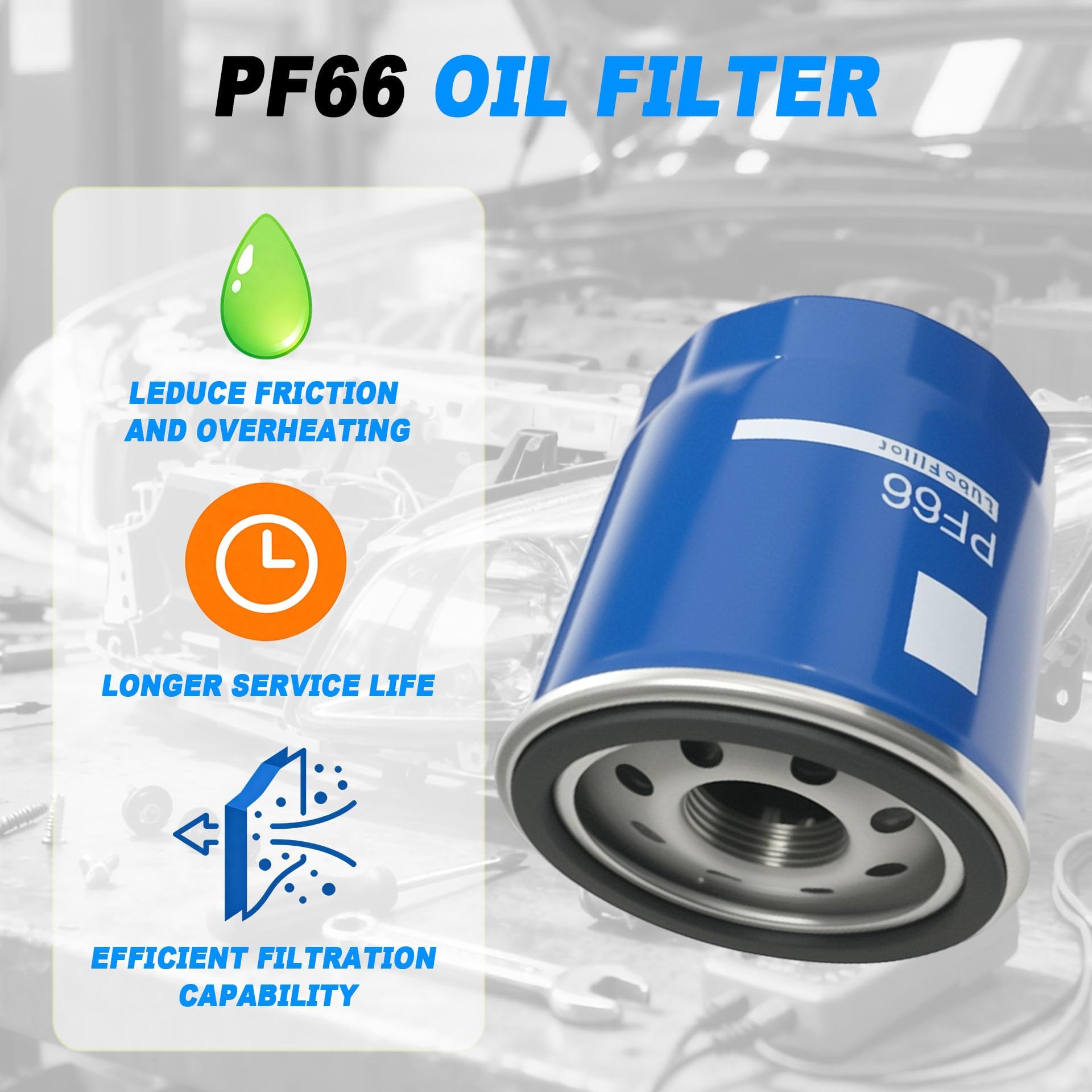 trepb PF66 used during a garage oil change illustrating convenience for DIY maintenance