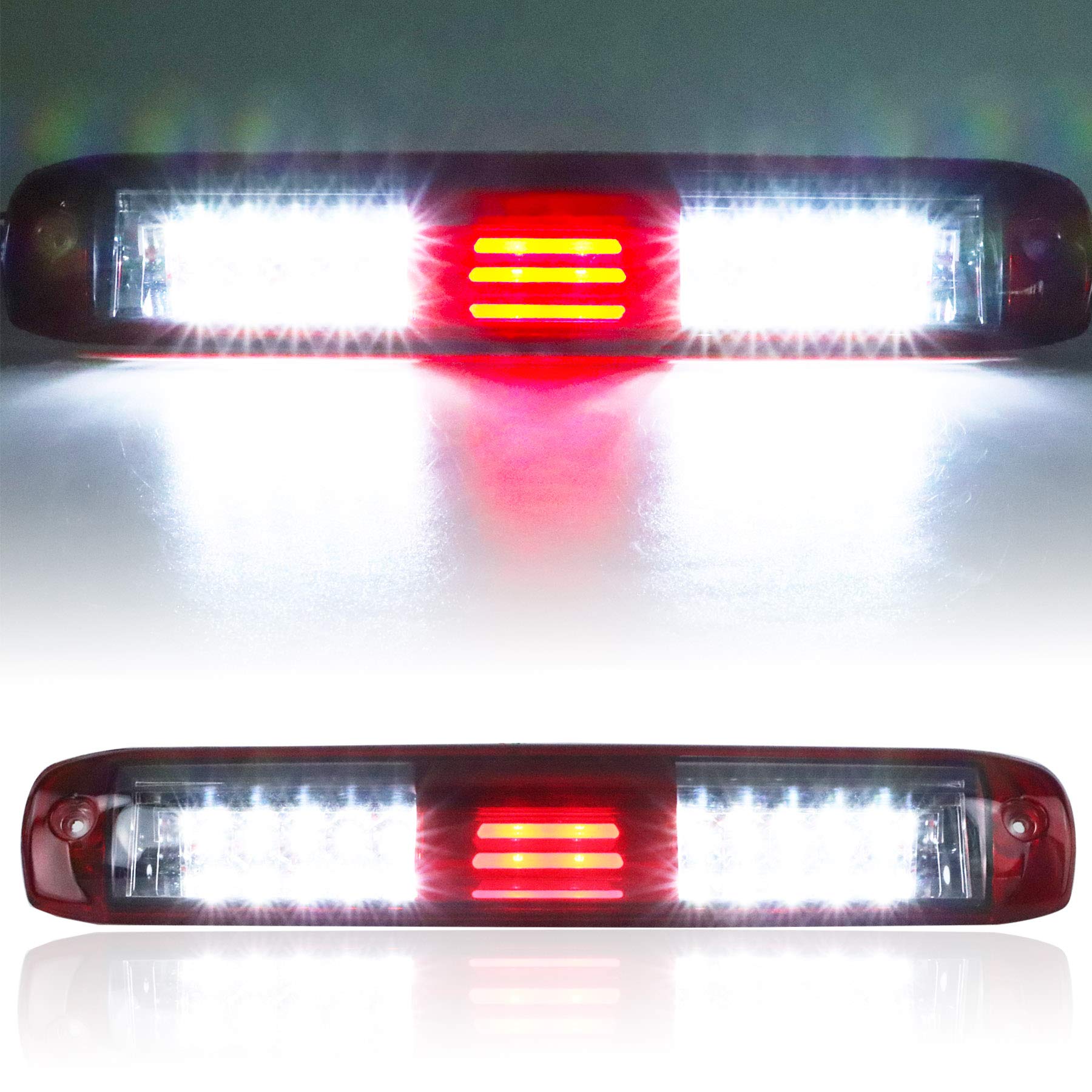 Tresound front view chrome high-mount brake light showing clean fit and aesthetic