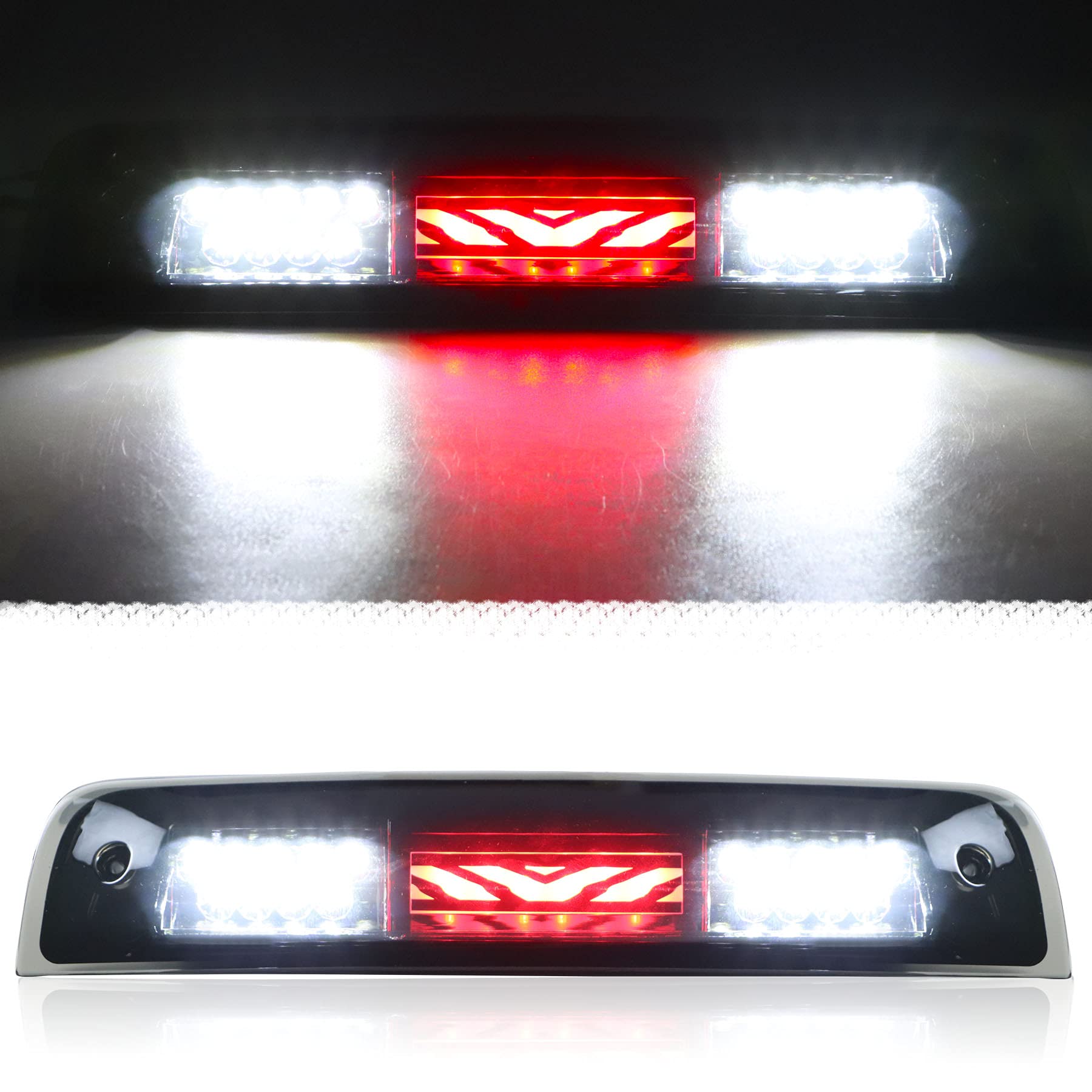 Tresound front view smoked lens showing sleek brake light and improved styling