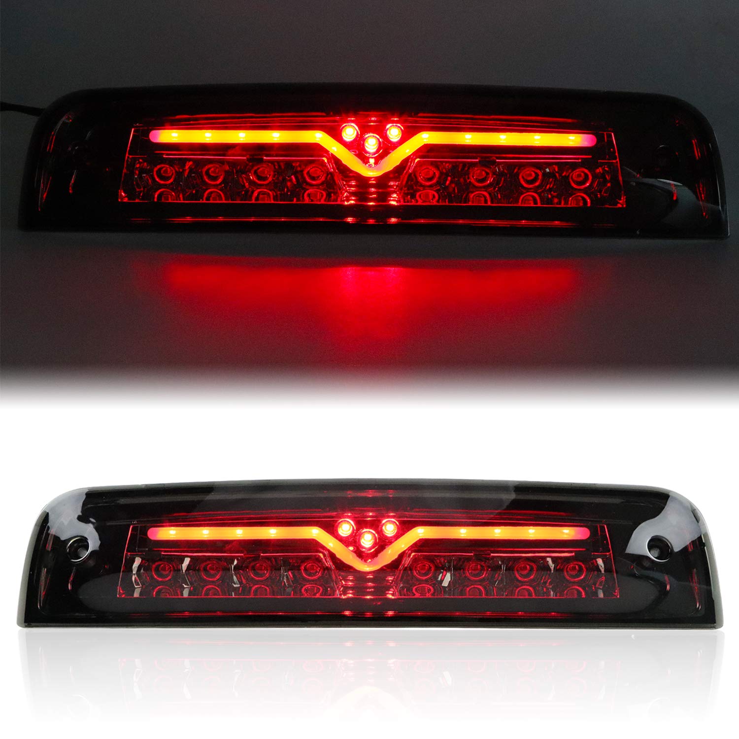 Tresound LED cluster detail showing bright diodes and improved visibility benefit
