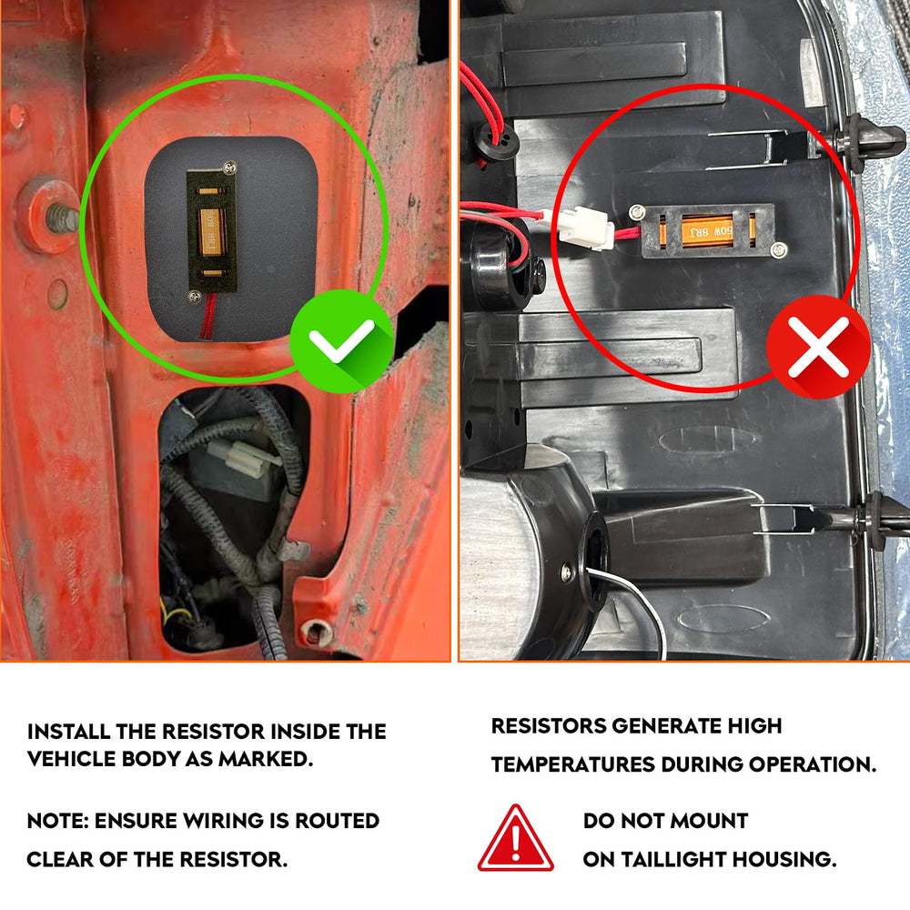 Tresound tail lights illuminated at night showing brighter brake visibility