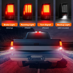 Tresound third brake light top view highlighting brighter center illumination