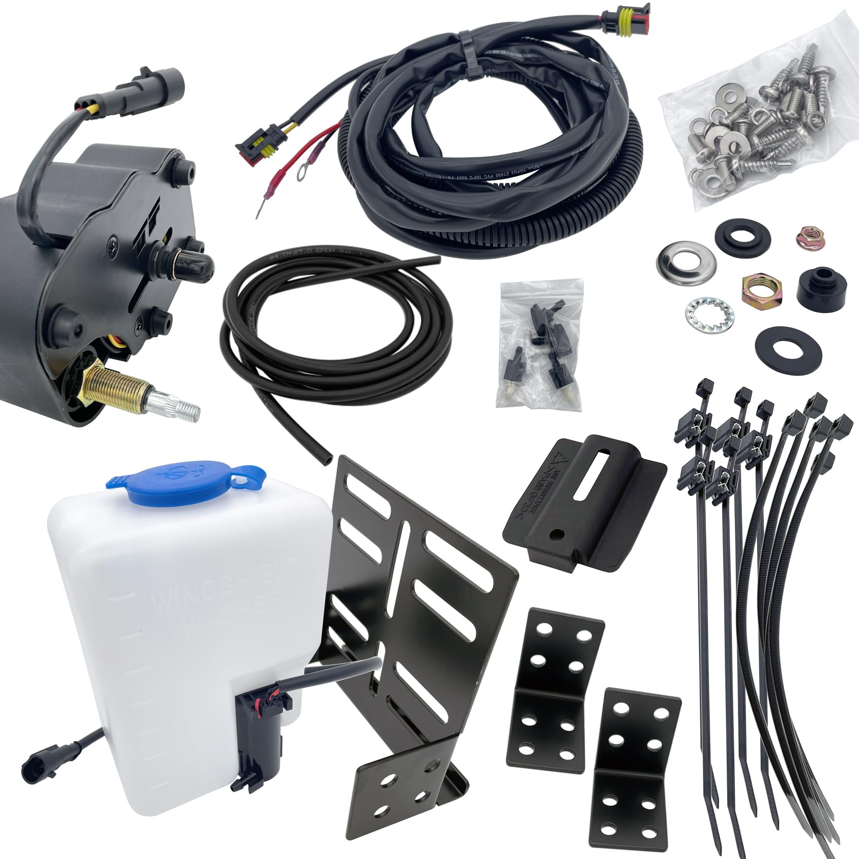 TREXFLOW TF front motor assembly showing mounting points and benefit of universal fit