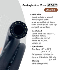 TREXFLOW TF push-on fitting attached to hose showing secure connection, easy installation benefit