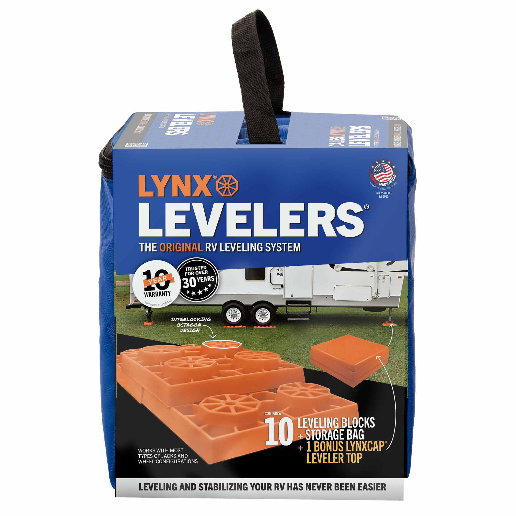 Tri-Lynx single leveler block top view showing non-slip surface and stable contact