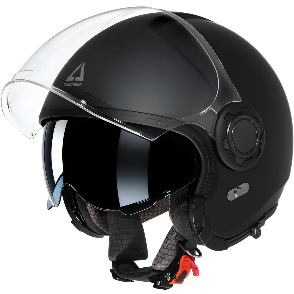 TRIANGLE close-up of detachable front mask highlighting quick modular conversion benefit