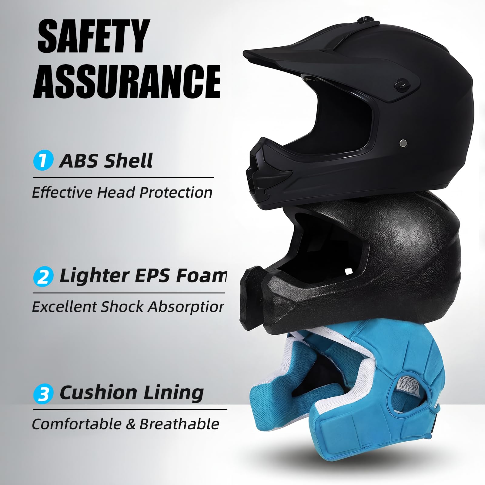 TRIANGLE helmet removable liner close-up showing breathable washable comfort
