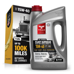 Triax front view of one-gallon jug showing label and benefits