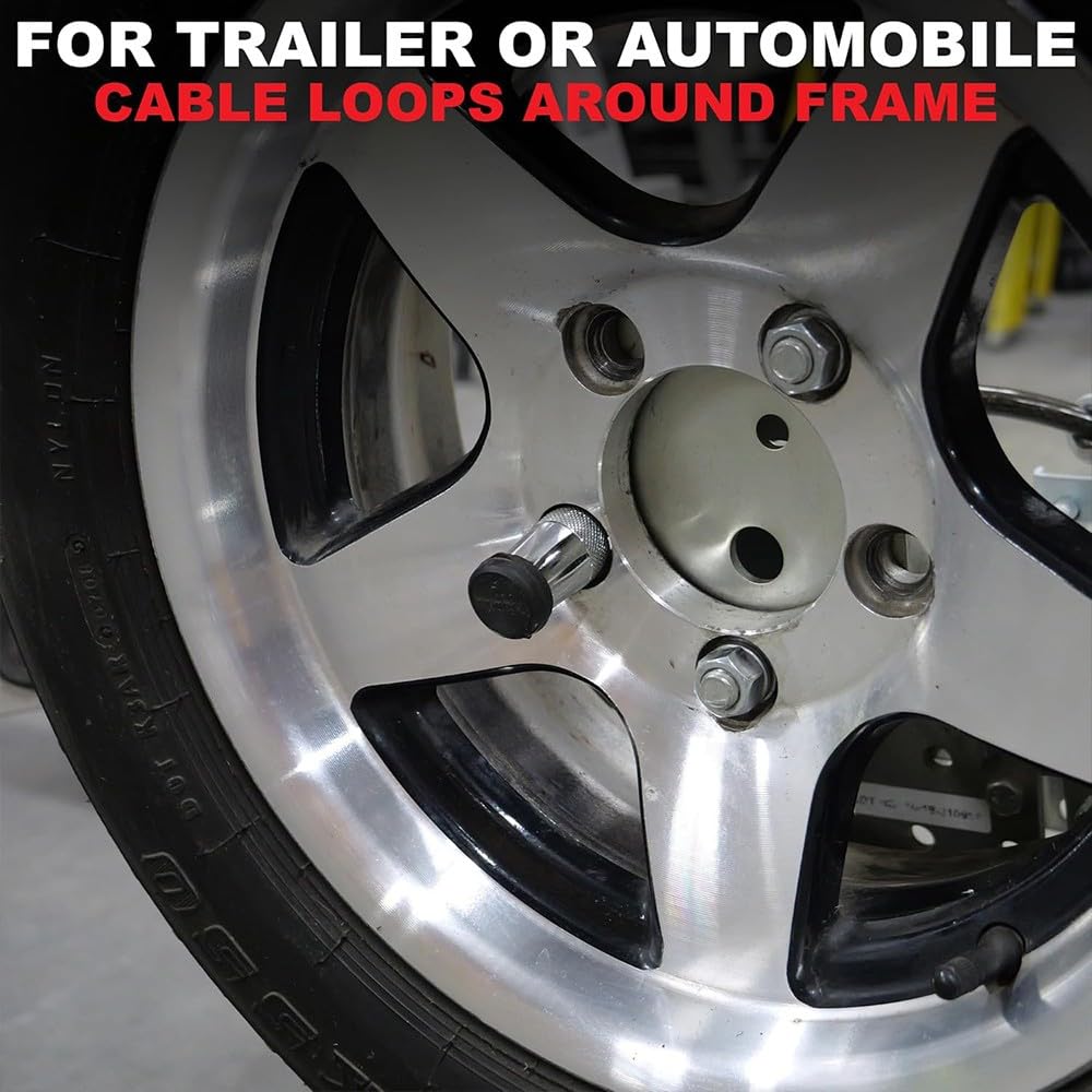 Trimax ST30 installed on spare tire locking both tire and mounting bracket