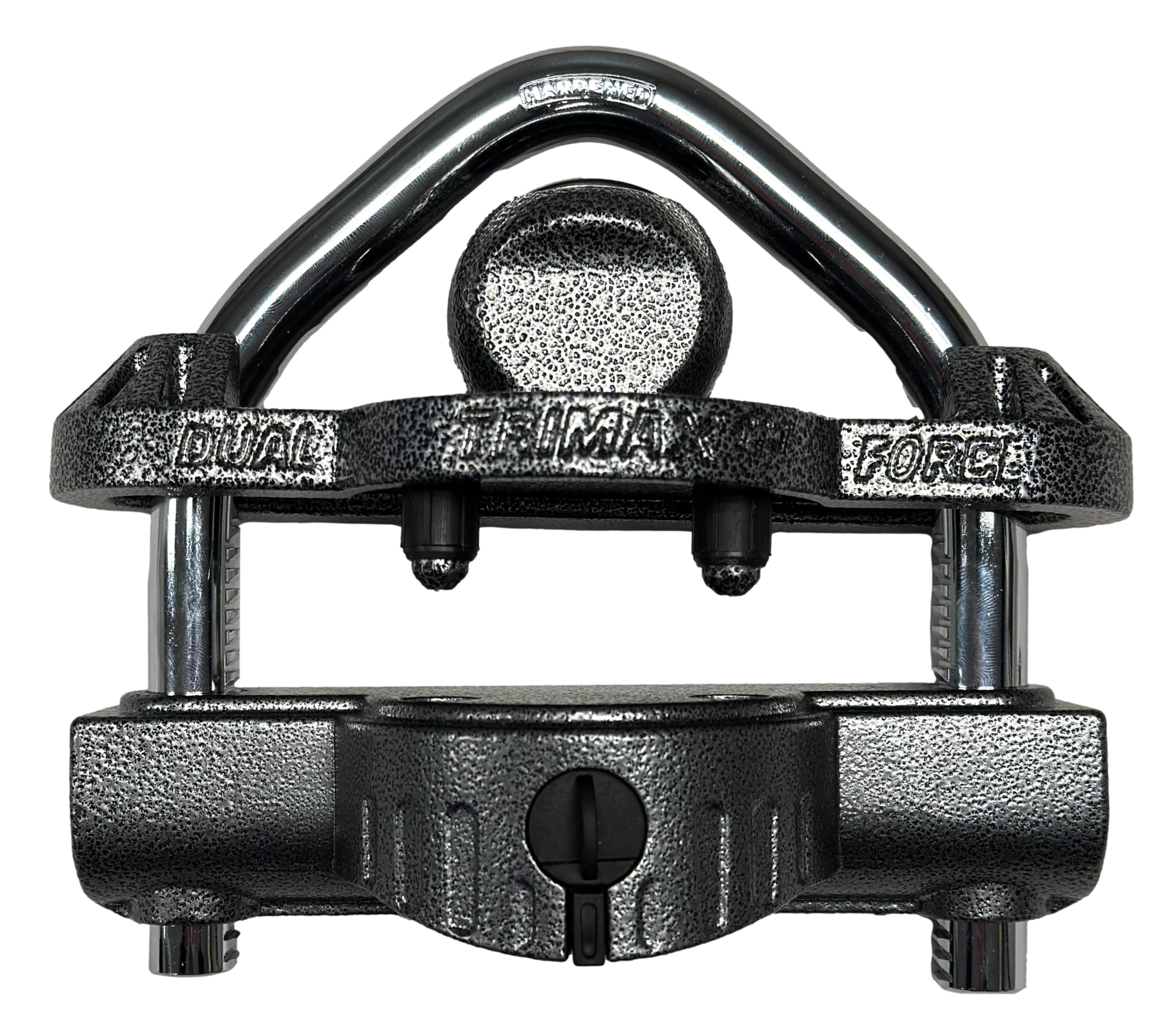 Trimax UMAX 50D keyhole cover detail protecting lock from dirt
