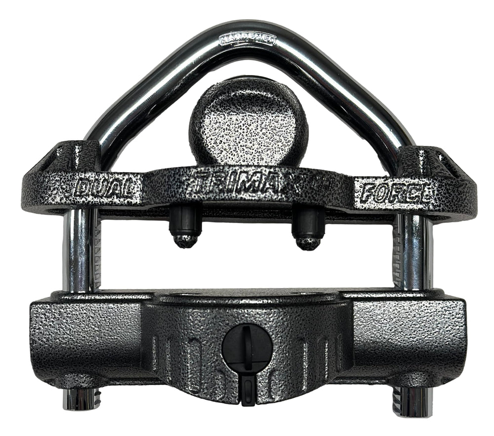 Trimax UMAX 50D keyhole cover detail protecting lock from dirt
