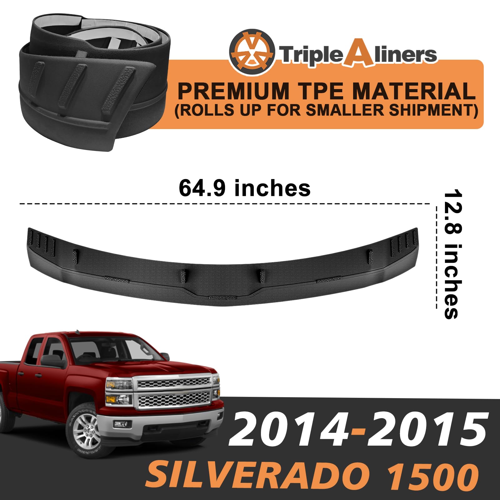 TripleAliners three-quarter view on truck in driveway adding low-profile styling
