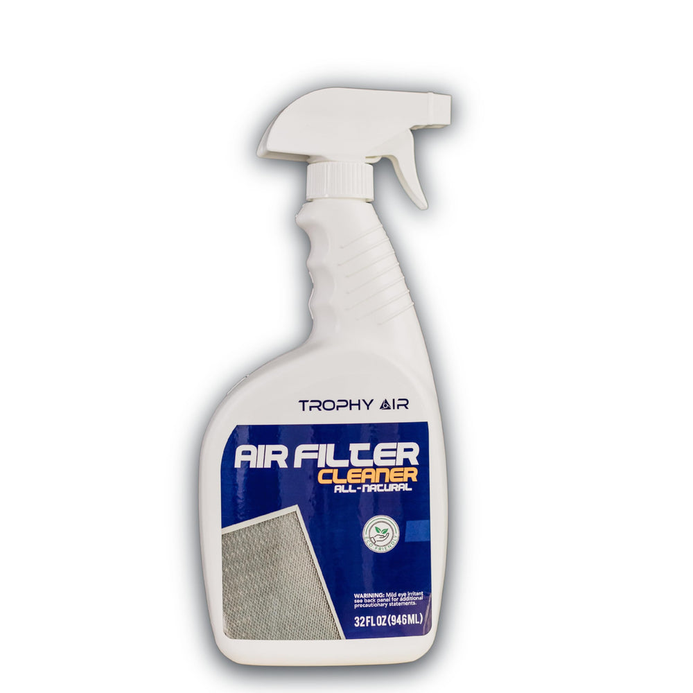 Trophy Air 32 oz bottle front label showing product and capacity, easy identification benefit