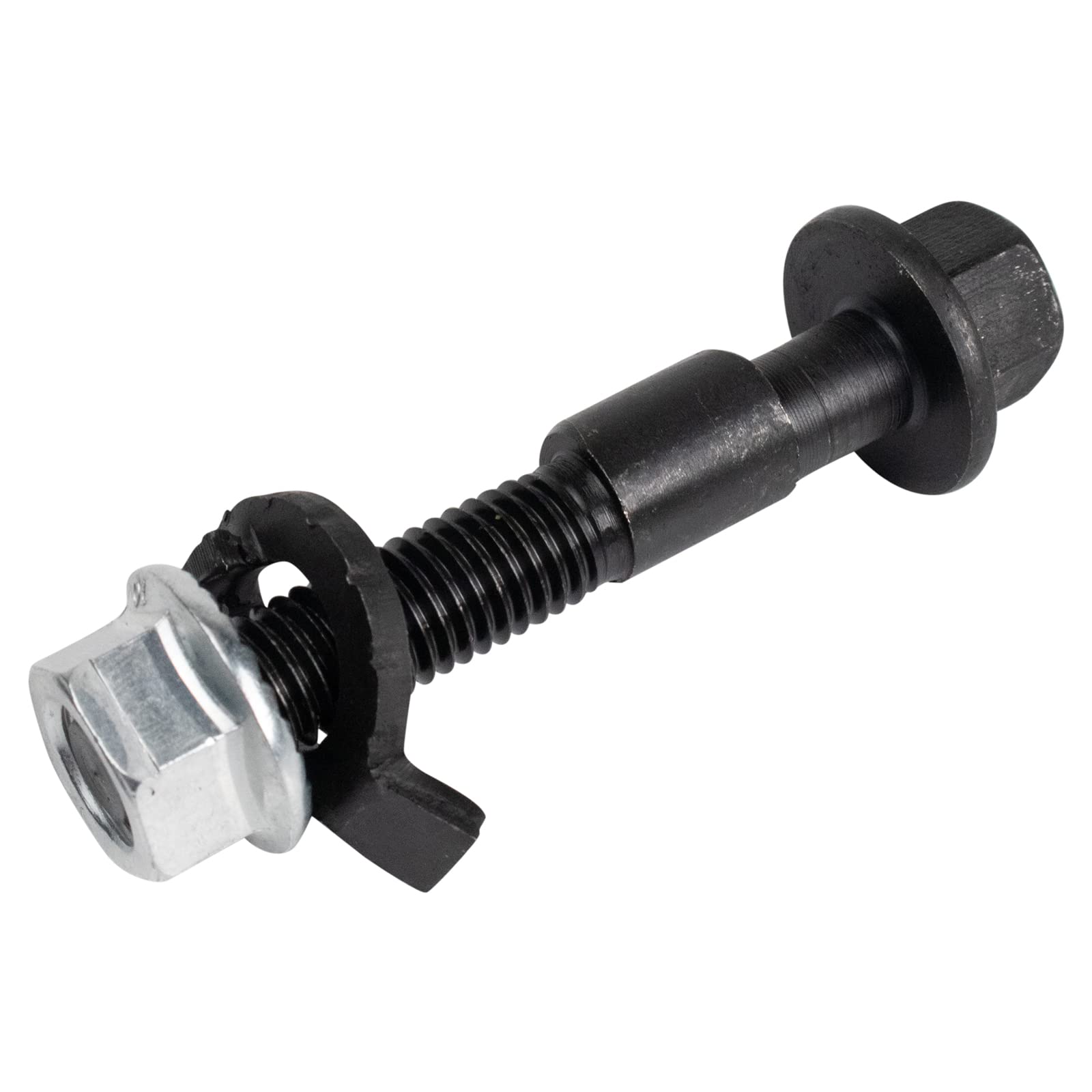 TRQ camber bolts beside ruler showing 12mm scale for accurate sizing and comparison