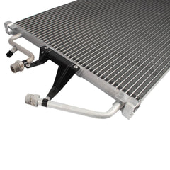 TRQ condenser installed in SUV engine bay demonstrating direct-fit ease