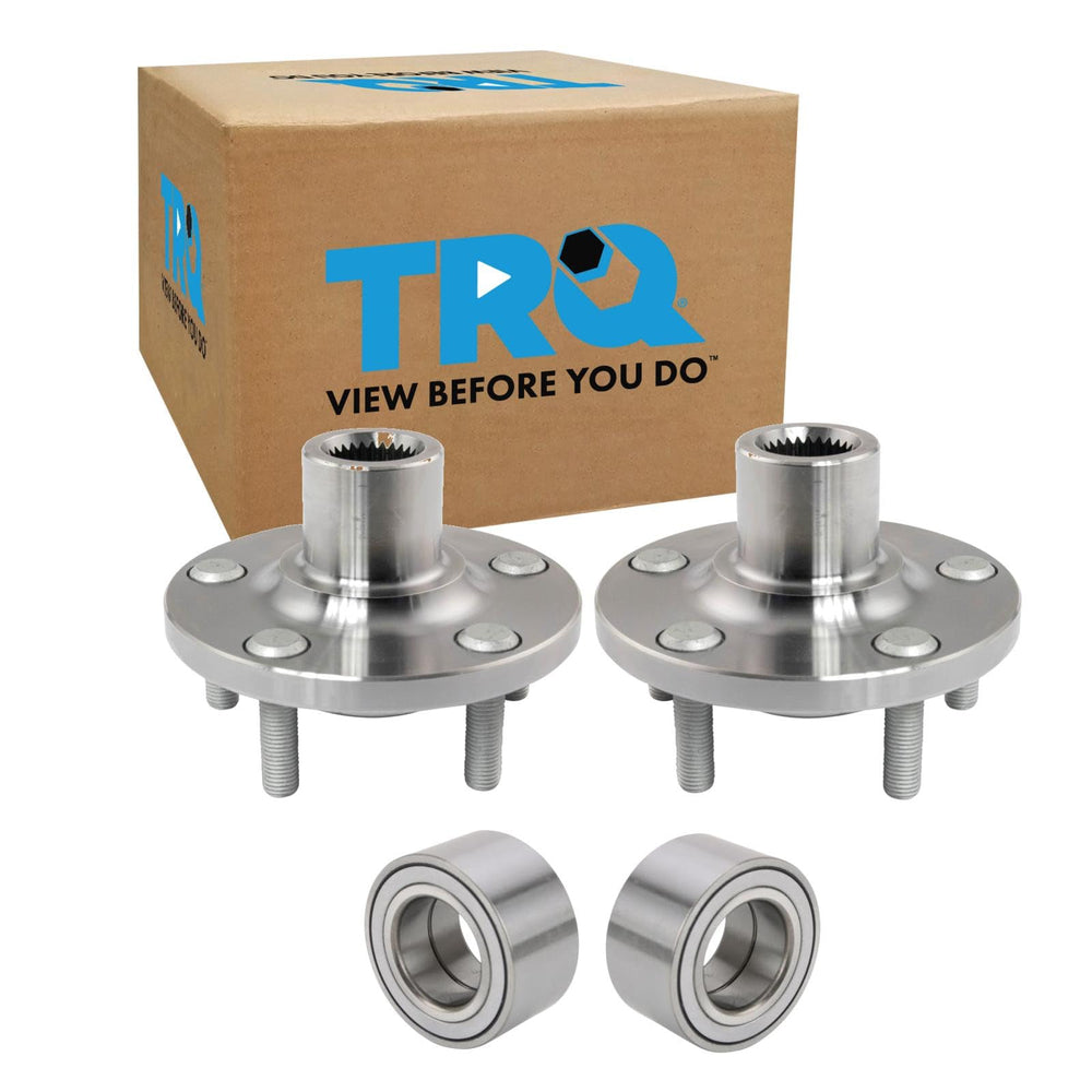 TRQ front hub kit front view showing all parts for easy replacement benefit