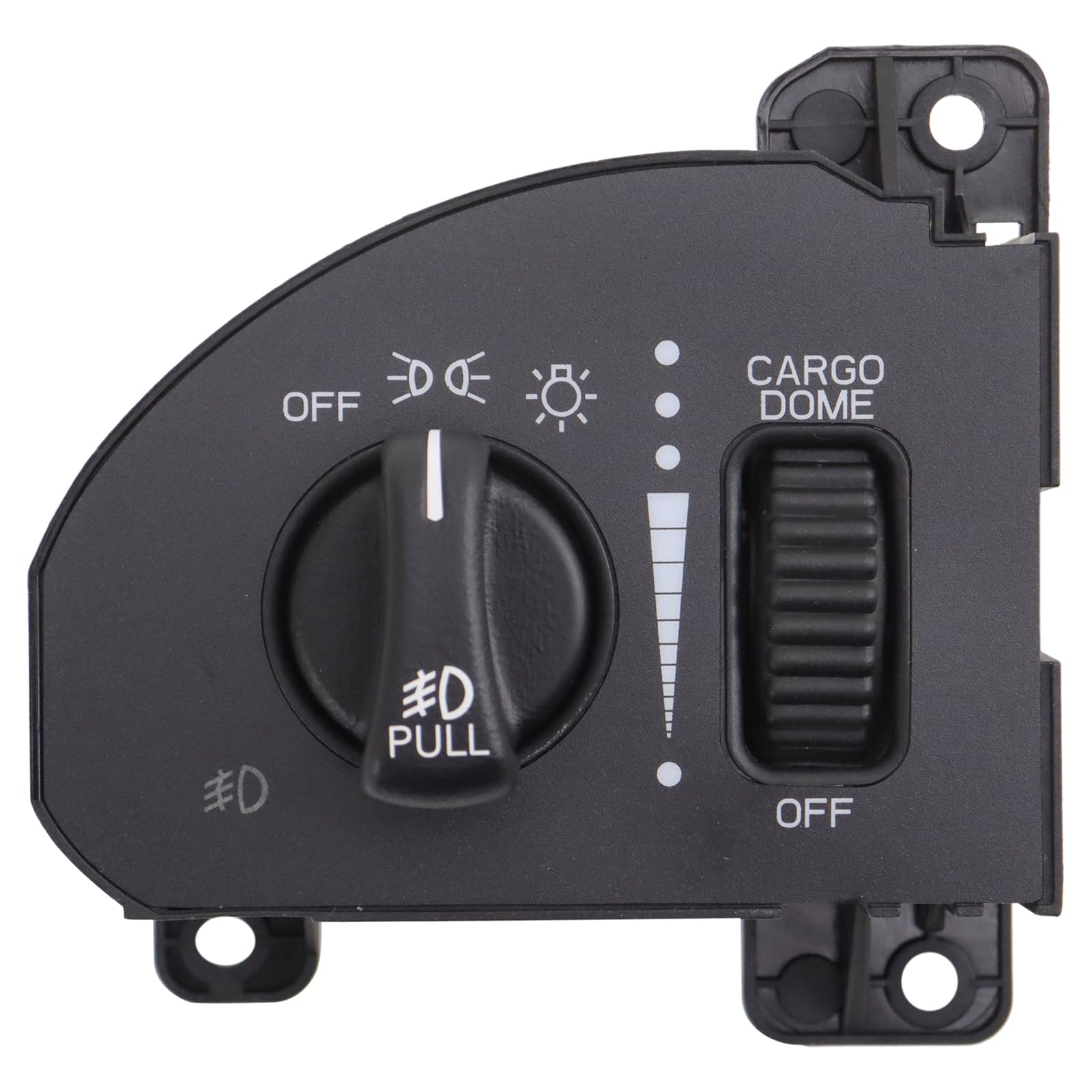 TRQ headlight switch front view showing OEM-fit design and easy replacement benefit