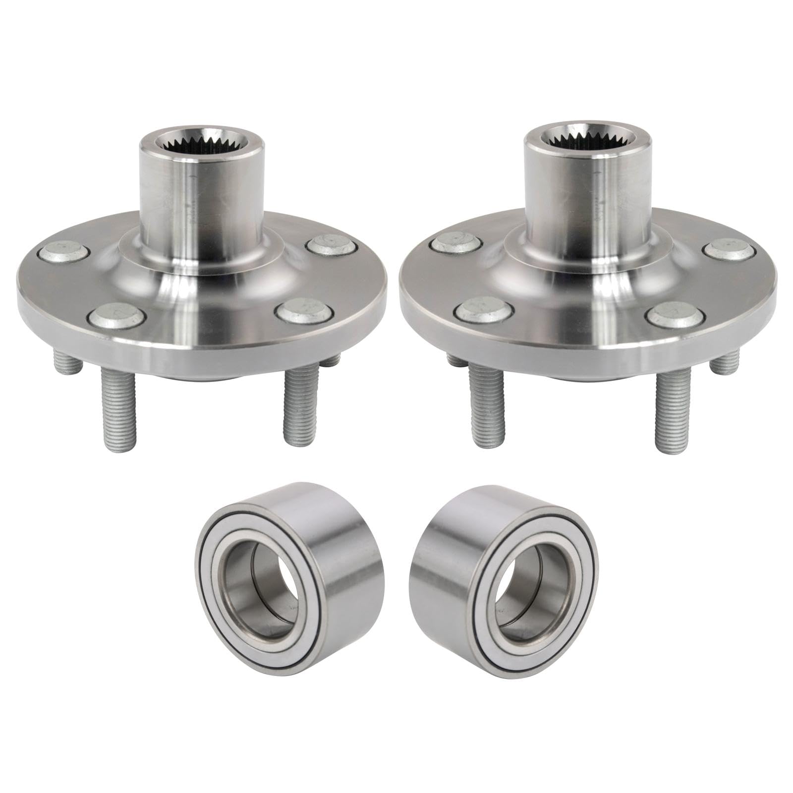 TRQ hub flange close-up showing bolt pattern for accurate vehicle fitment